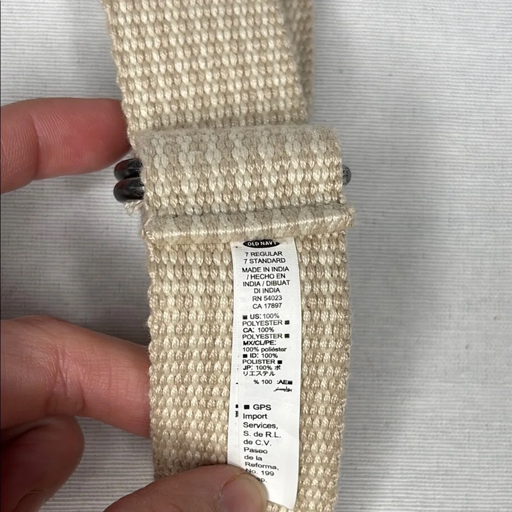 Old Navy Kids Cream and Tan Belt